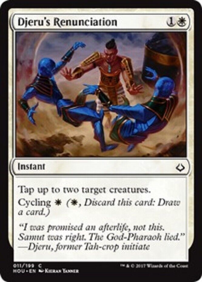 MTG MTG 4x  Djeru's Renunciation Hour of Devastation cards Magic The Gathering