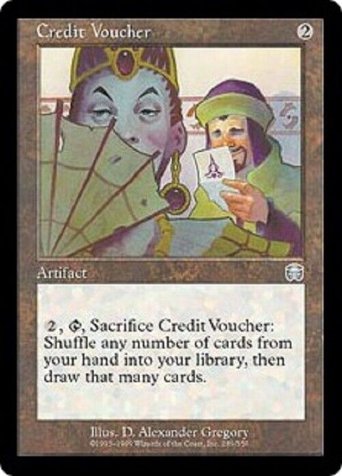 MTG MTG 1x Credit Voucher Mercadian Masques card Magic The Gathering NM