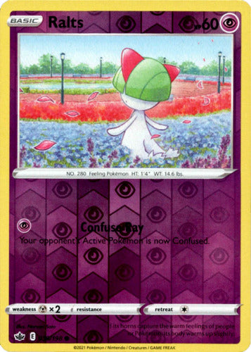 Ralts 059/198 Reverse Holo Chilling Reign Pokemon Card