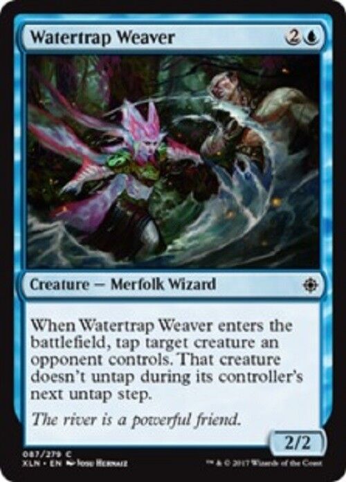 MTG 4x Watertrap Weaver Merfolk Wizard NM Ixalan MTG Magic the gathering