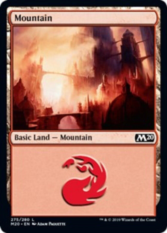 MTG MTG 4x Mountain 275 Land Core Set 2020 cards Magic The Gathering