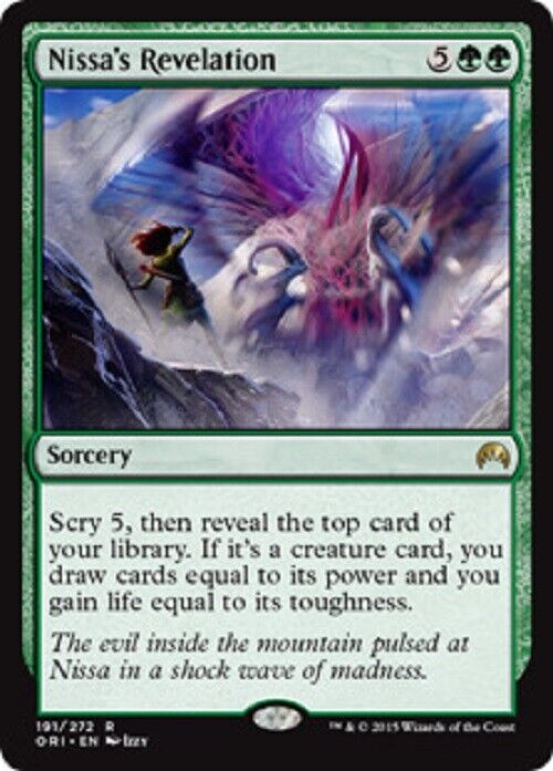 MTG 1x Nissa's Revelation Magic Origins card Magic the Gathering MTG