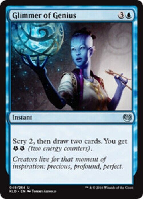 MTG MTG 1x  Glimmer of Genius Kaladesh Card Magic The Gathering