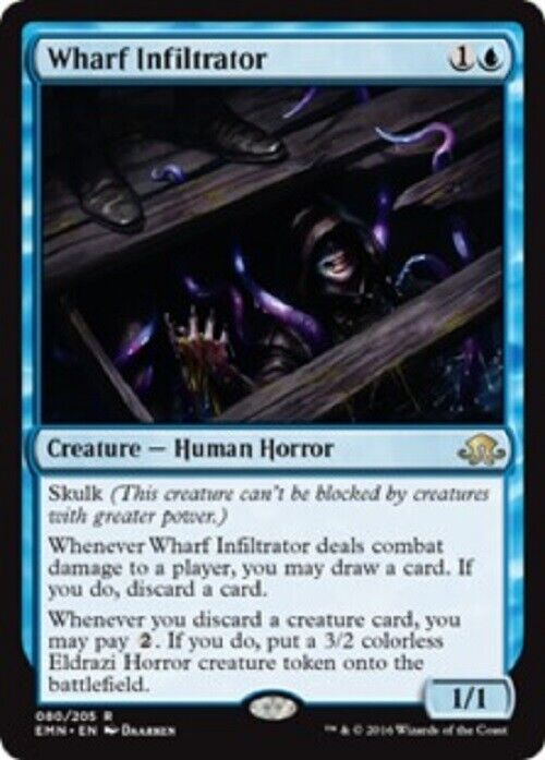 MTG MTG 1x Wharf Infiltrator Eldritch Moon Card Magic The Gathering