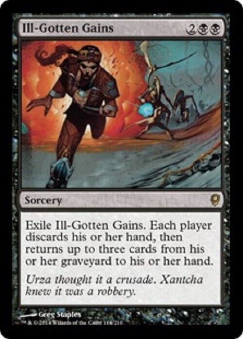 MTG Ill-Gotten Gains Magic: The Gathering—Conspiracy MTG Magic the Gathering card