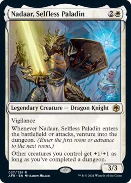 MTG Nadaar, Selfless Paladin Adventures in the Forgotten Realms Magic The Gathering