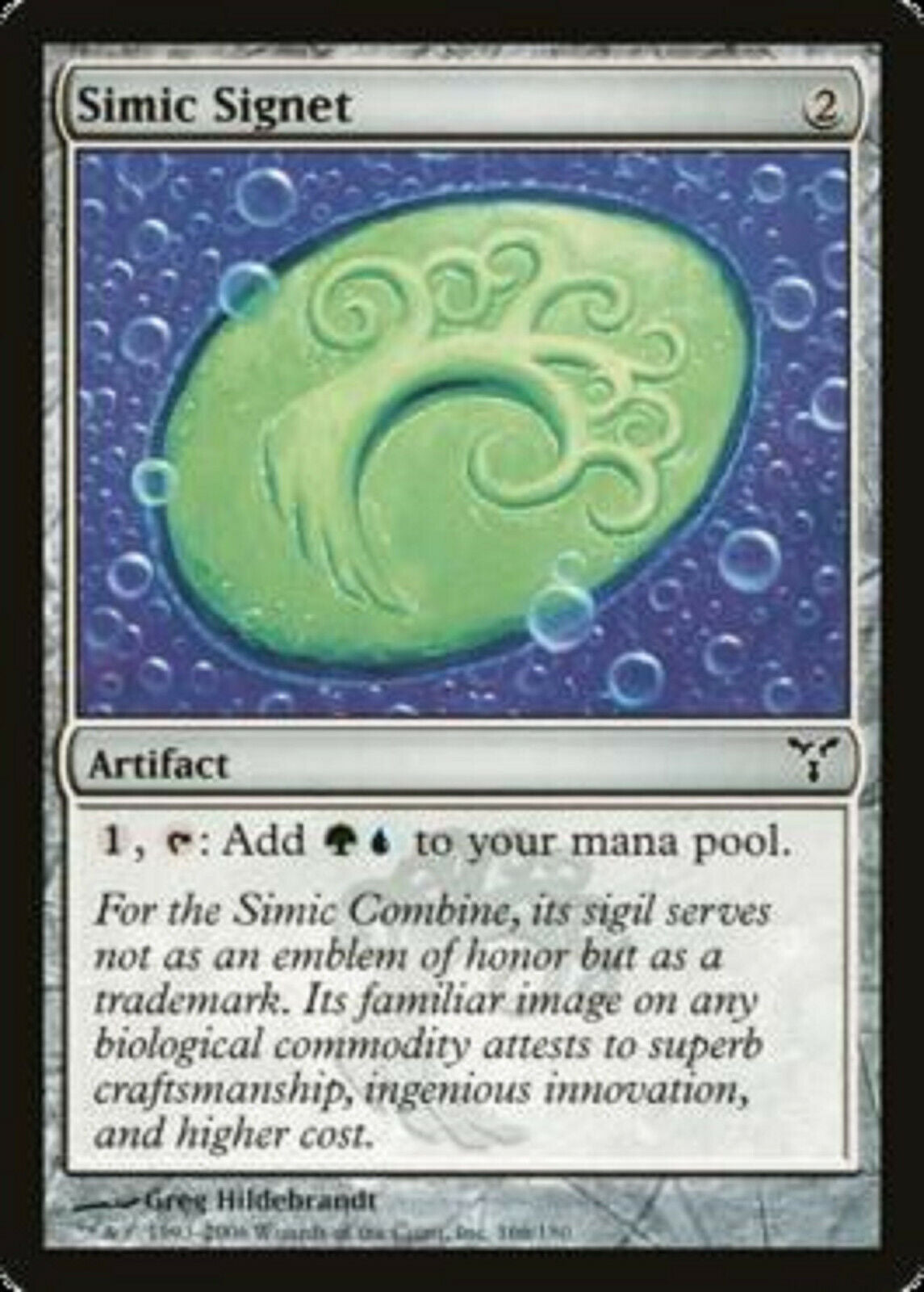 MTG MTG 1x   Simic Signet Dissension card Magic the Gathering