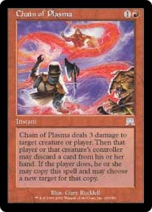 MTG MTG 1x  Chain of Plasma Onslaught  Magic the Gathering card