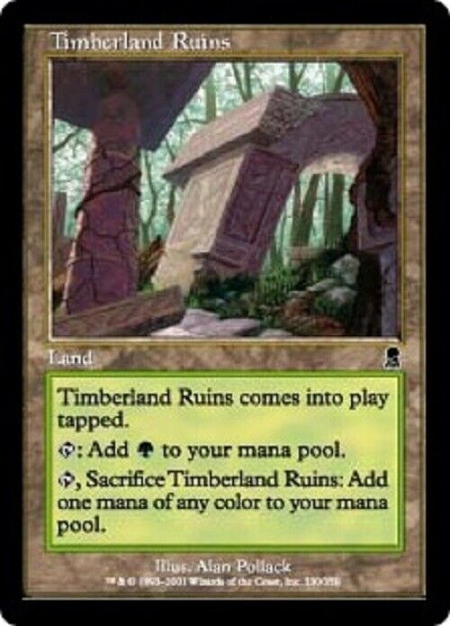 MTG MTG 4x Timberland Ruins Odyssey Card Magic The Gathering