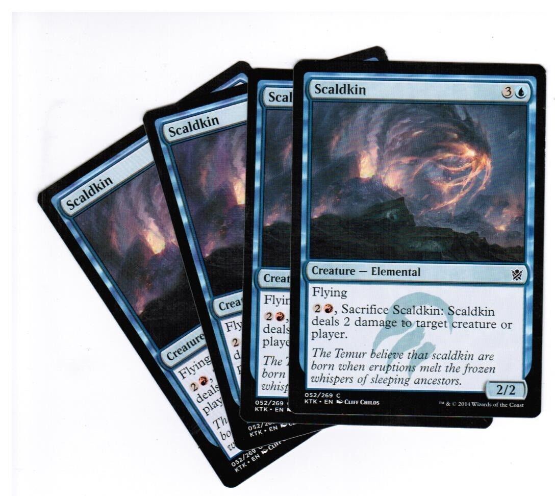 MTG MTG Scaldkin Khans of Tarkir X4 4x Magic the GAthering cards