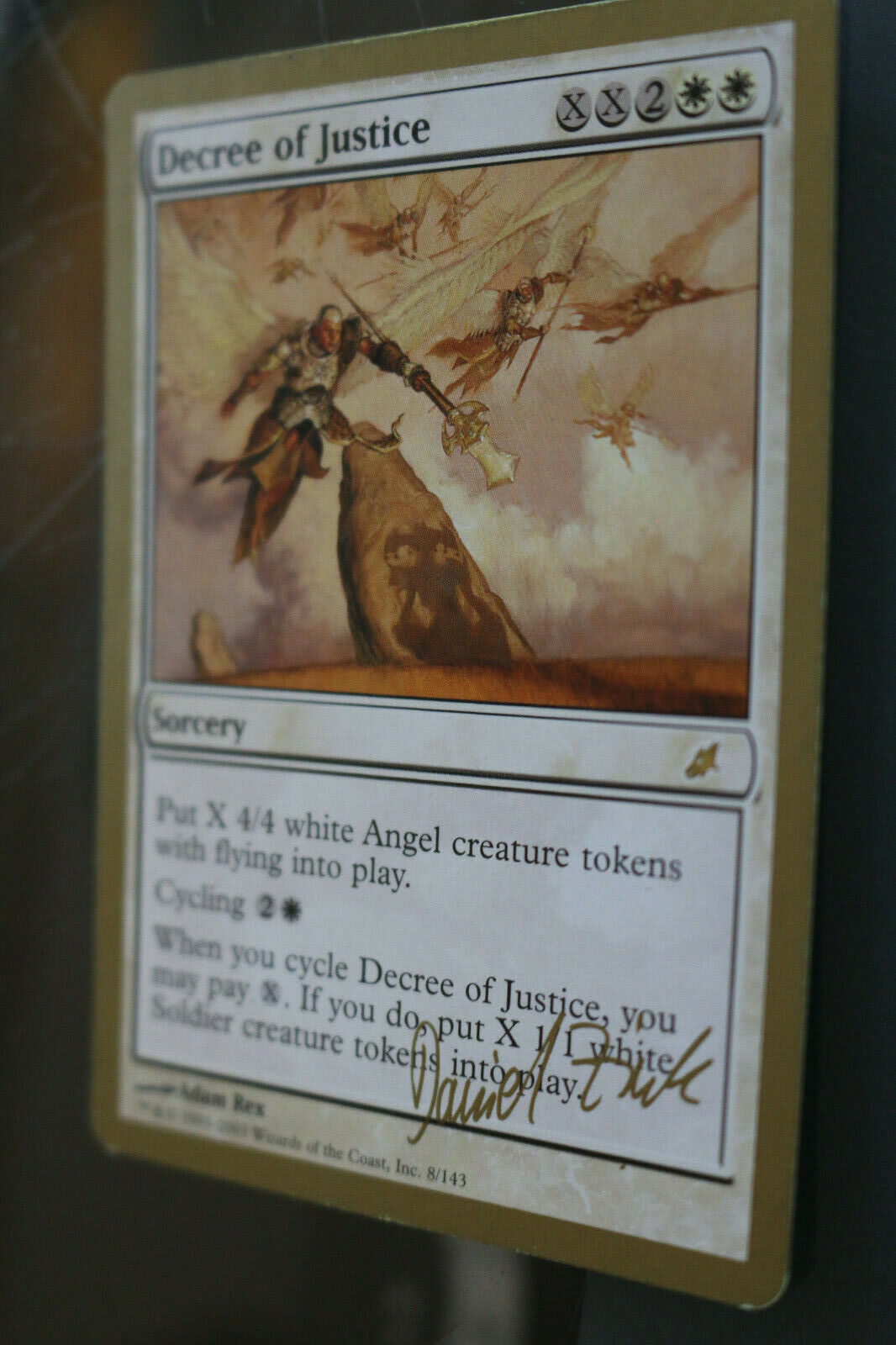 MTG Decree of Justice Daniel Zink SB World Championship Decks 2003