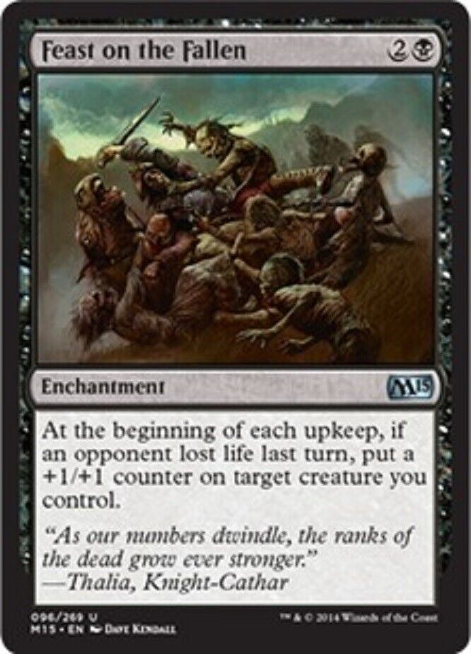 mtg 2015 core set cards MTG 1x Feast on the Fallen M15 Magic 2015 Core Set MTG MAGIC THE GATHE –  Omniphustoys