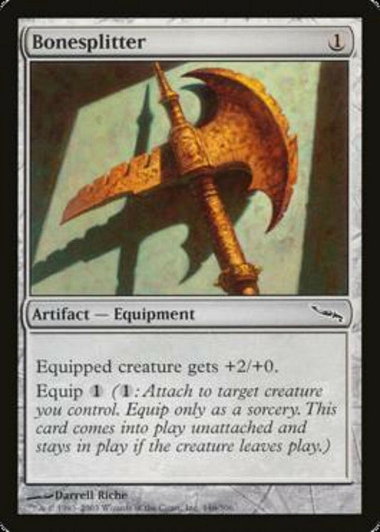 MTG 1x Bonesplitter Mirrodin Played card MTG Magic the Gathering