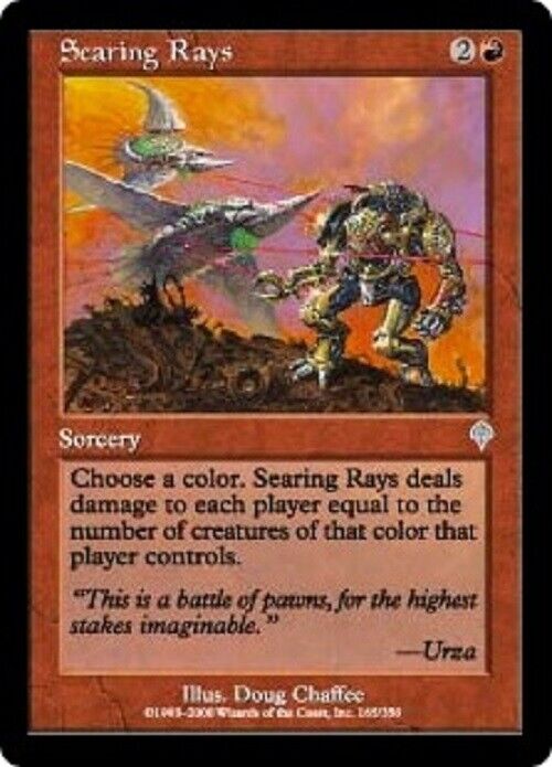 MTG MTG 1x Searing Rays Invasion  Card Magic The Gathering