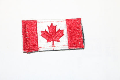 Canada Canadian Flag Patch Embroidered Iron Red Applique Military 2" X 1" Army