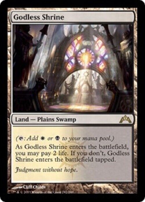 MTG MTG 1x Godless Shrine Gatecrash  Card Magic The Gathering Commander NM