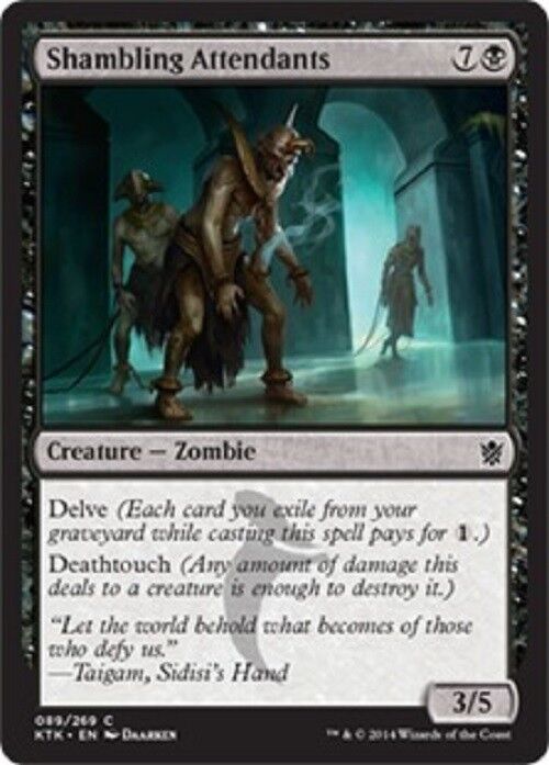 MTG 4x Shambling Attendants Khans of Tarkir Zombie NM Cards MTG Magic Pauper