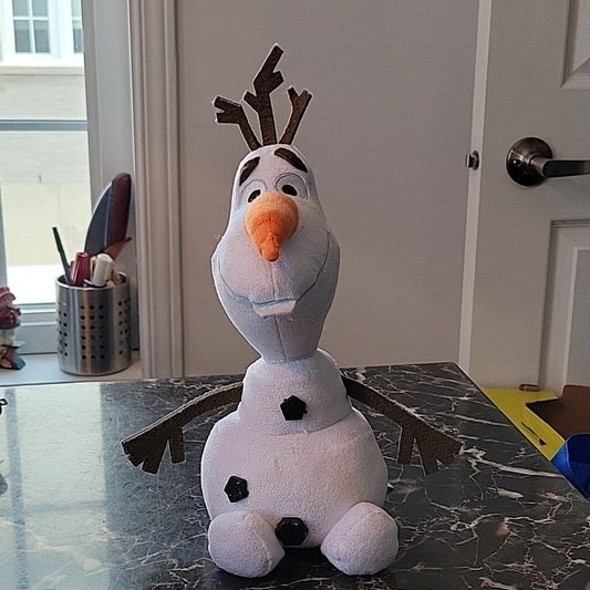 Disney Ty Frozen 2 Olaf Plush Snowflake Sparkles Snowman 12" Stuffed Toy Frozen