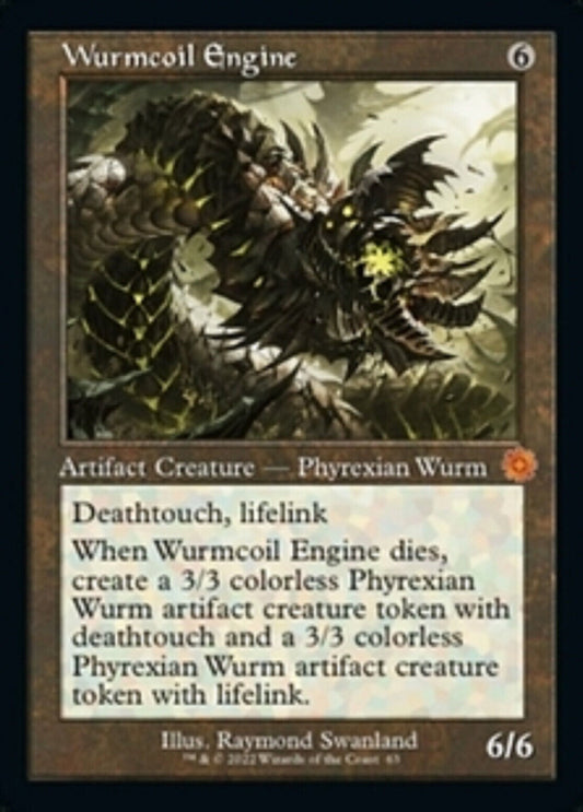 MTG MTG 1x Mythic Wurmcoil Engine RETRO NM - The Brothers' War Magic the Gathering