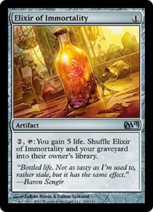 MTG Mtg x1 Elixir of Immortality  Magic 2013 Core Set  Magic the Gathering card