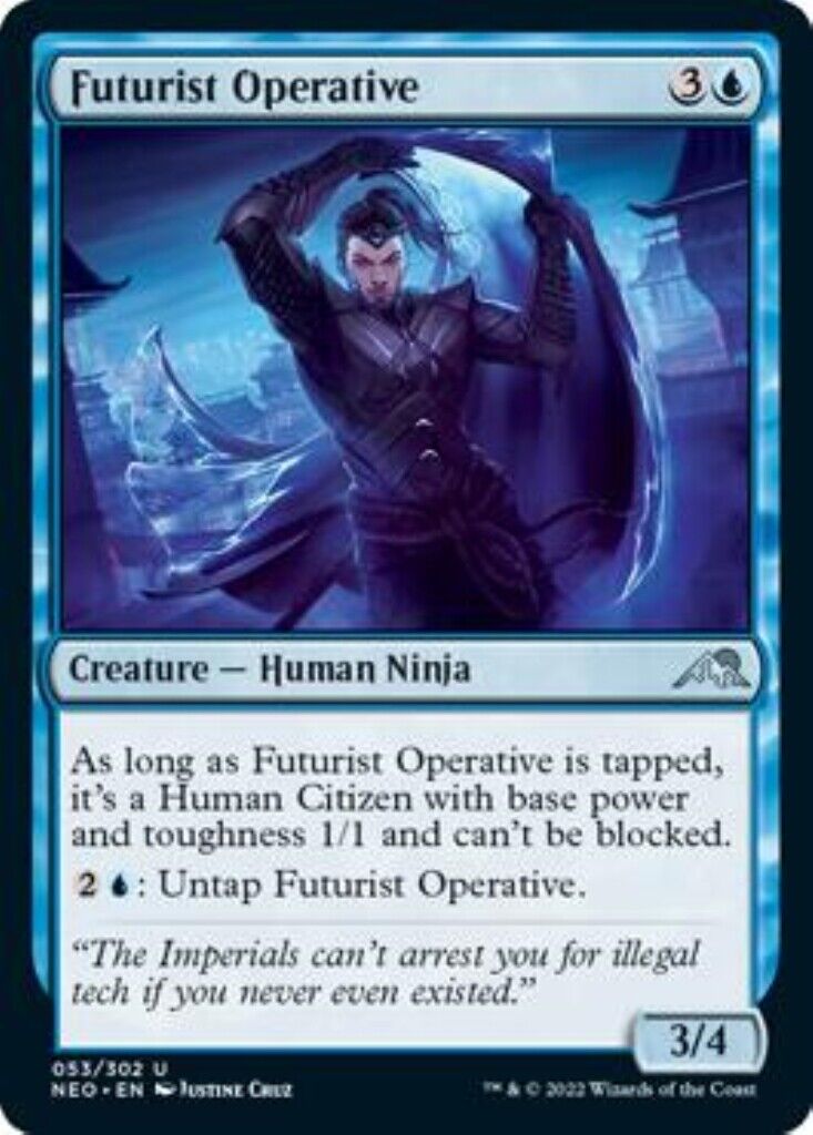 MTG 1x Futurist Operative  Kamigawa: Neon Dynasty card MTG Magic the Gathering