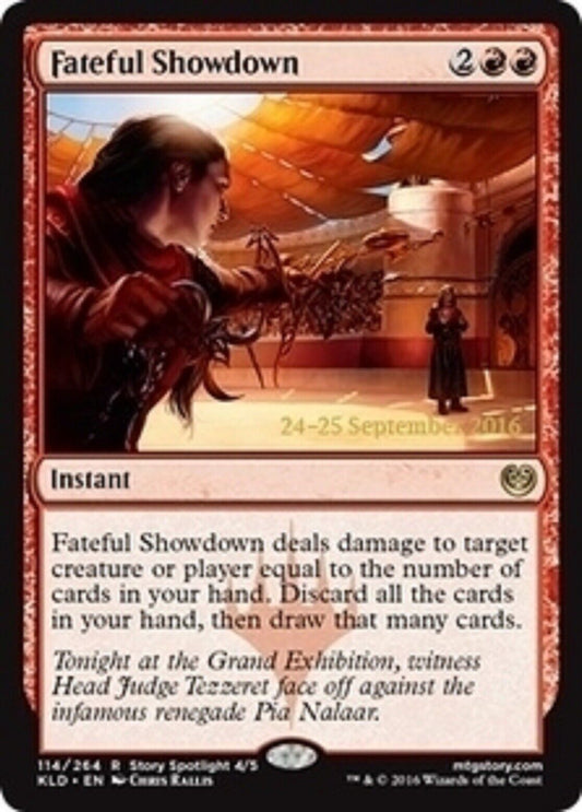 MTG 1x MTG  Fateful Showdown Foil Prerelease Kaladesh card Magic the Gathering