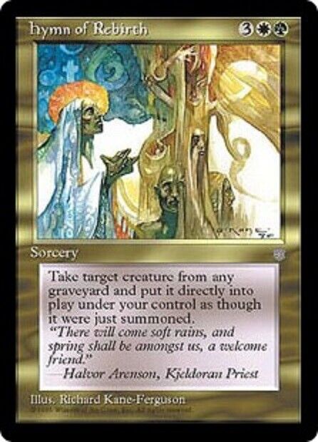 MTG 1x  Hymn of Rebirth Ice Age card MTG Magic the Gathering