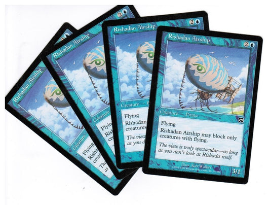 MTG MTG Rishadan Airship Mercadian Masques X4 4x Magic the Gathering cards