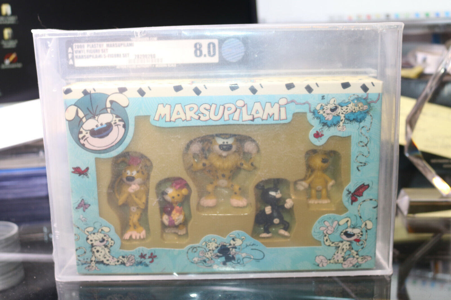 Marsupilami Figures Gift Set Of 5 Pvc Figures Plastoy Graded Afa 8.0 Toys Rare