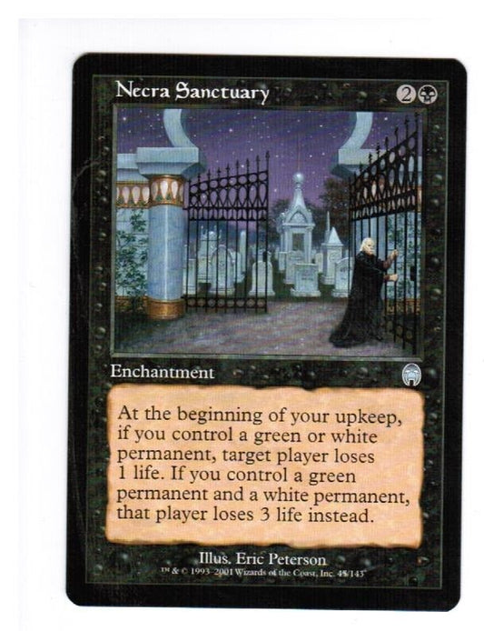 MTG Necra Sanctuary Apocalypse MTG NM Magic the Gathering Pauper