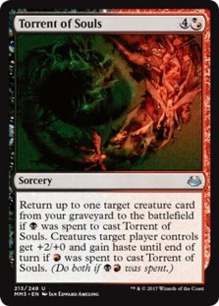 MTG 1x  Torrent of Souls Modern Masters 2017 Edition card MTG Magic the Gathering