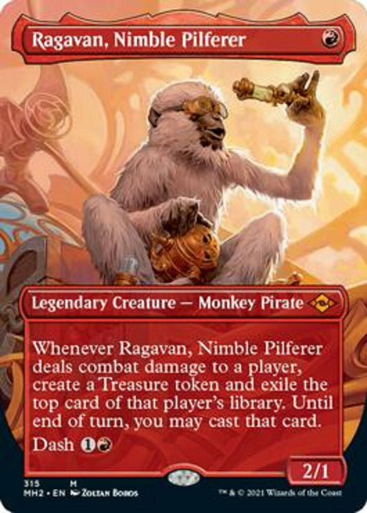 MTG MTG Ragavan, Nimble Pilferer Borderless Modern Horizons 2 NM Magic