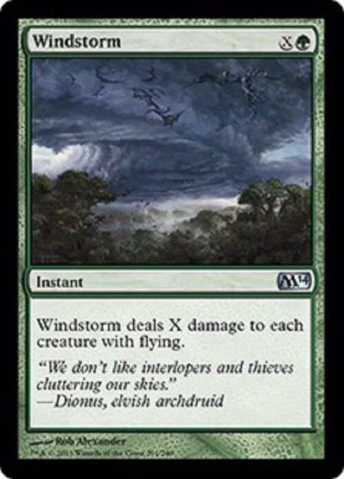 MTG MTG 1x Windstorm M14 Magic 2014 Core Set Card Magic The Gathering