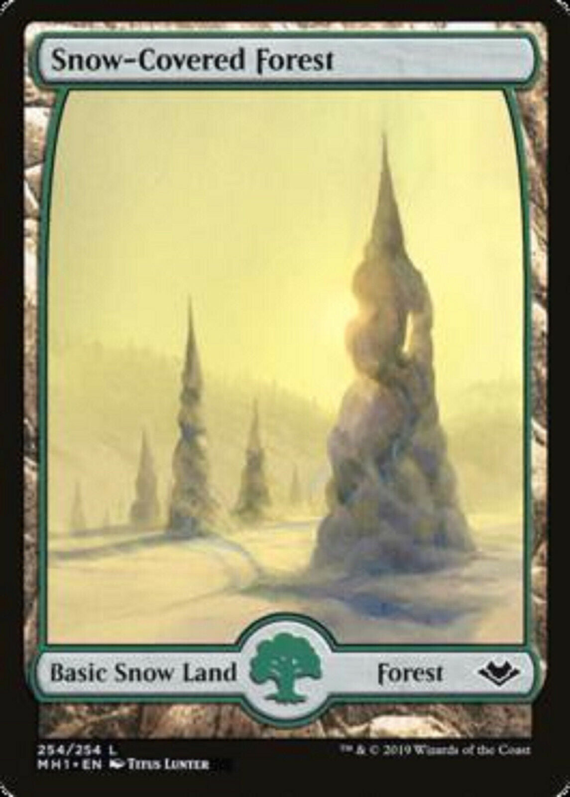 MTG MTG 1x  Snow-Covered Forest Modern Horizons Magic the gatherine card