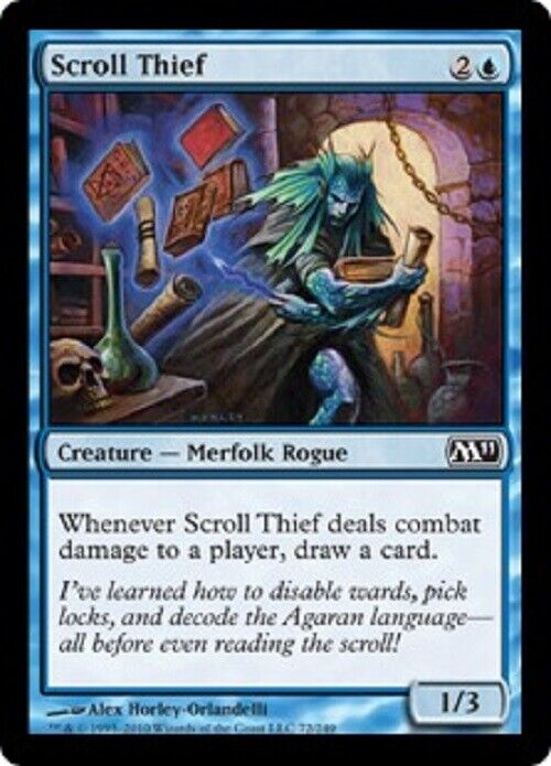 MTG MTG 4x   Scroll Thief  M11 Magic 2011  Card Magic The Gathering Pauper