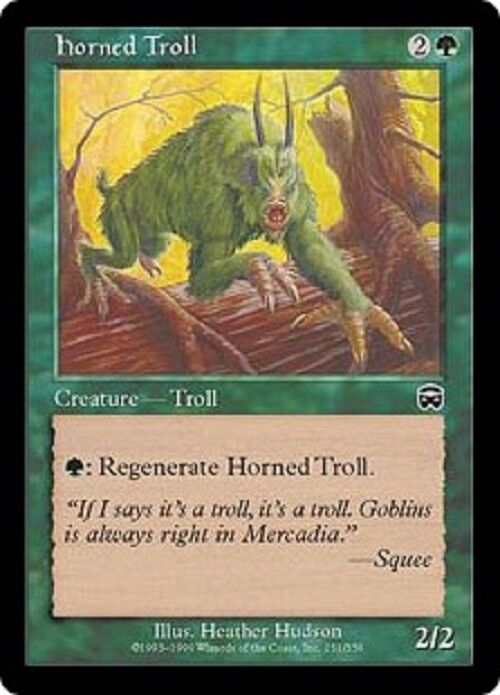 MTG 4x   Horned Troll  MM Mercadian Masques  MTG MAGIC THE GATHERING CARDS