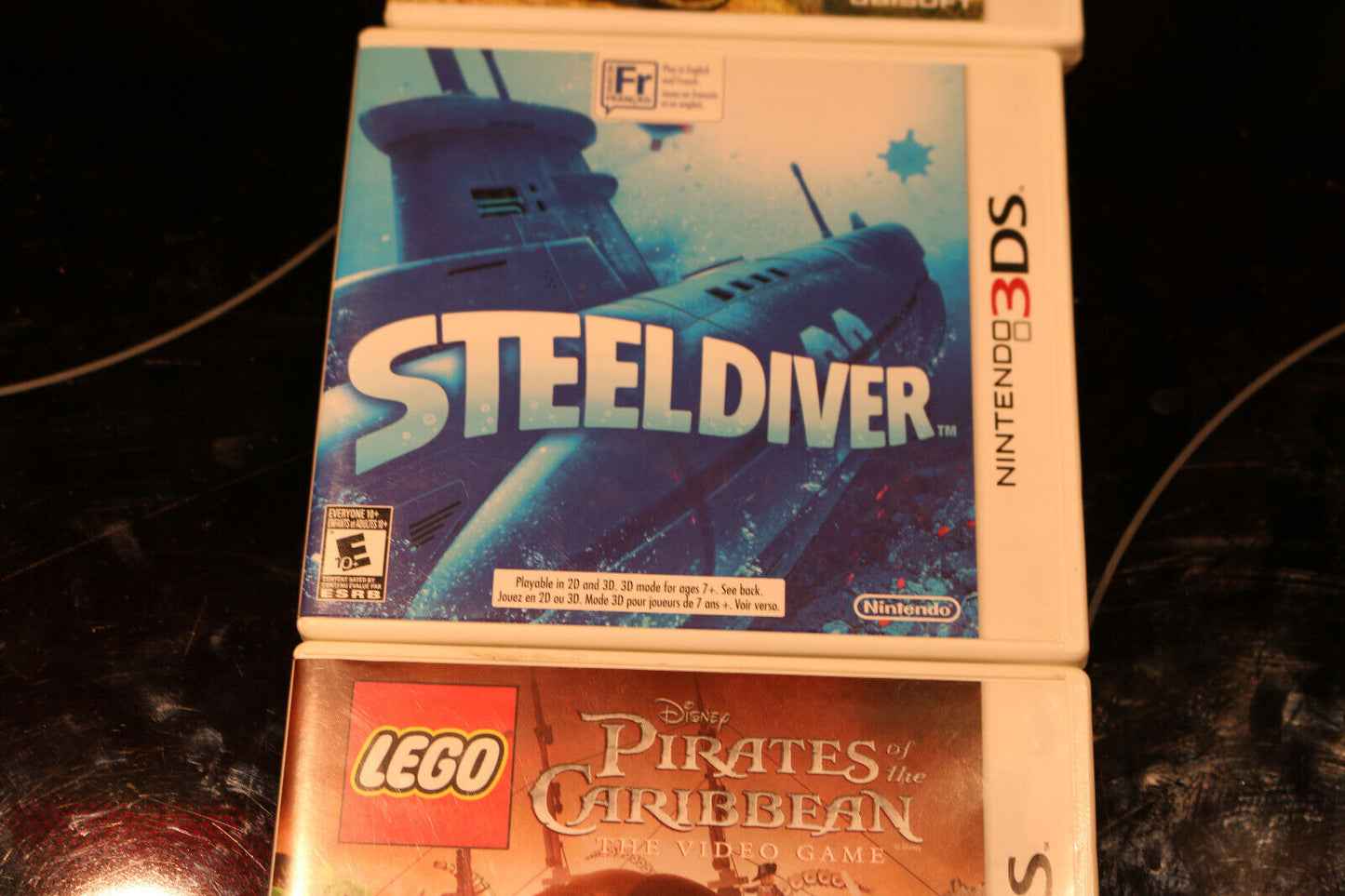 Lego Pirates Of The Caribbean Video Game Nintendo 3Ds Steeldiver Dinosaurs 3D