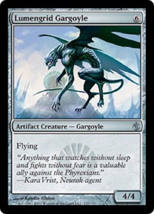 MTG MTG 1x  Lumengrid Gargoyle MBS Mirrodin Besieged Magic The Gathering card