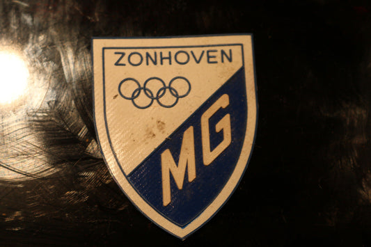 Vintage Shoulder Patche Souvenir Zonhoven Mg Olympic Olympique