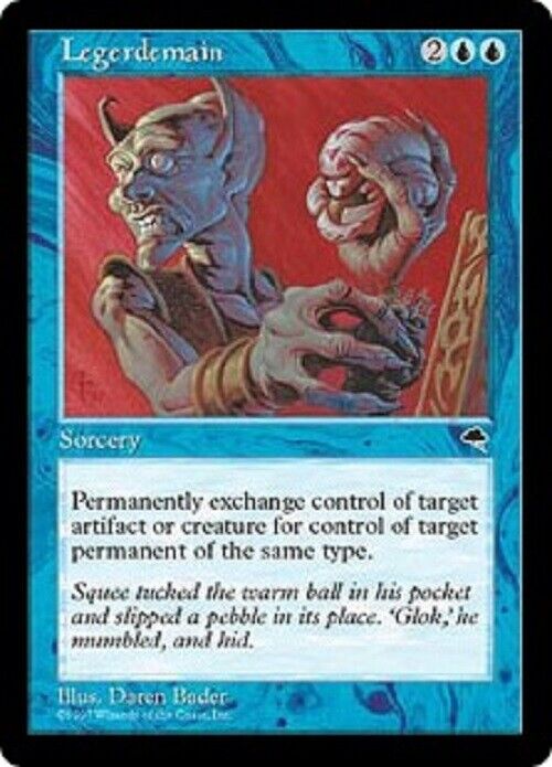 MTG MTG 1x  Legerdemain TE Tempest Card Magic The Gathering pauper