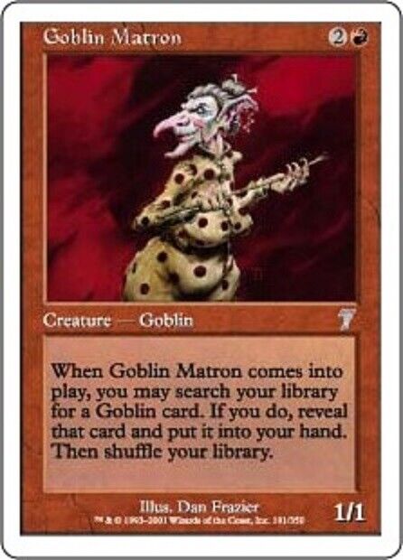 MTG MTG 1x  Goblin Matron Seventh Edition   Magic The Gathering