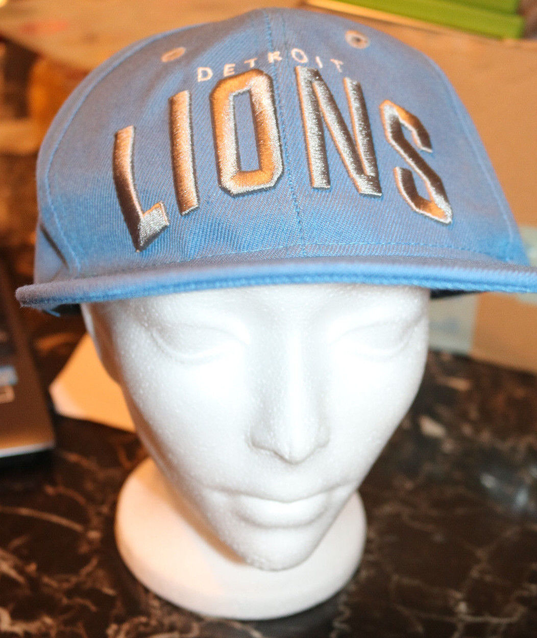 New Era Nfl Detroit Lions Team Blue Adjustable Flex Cap Hat Budweiser Beer