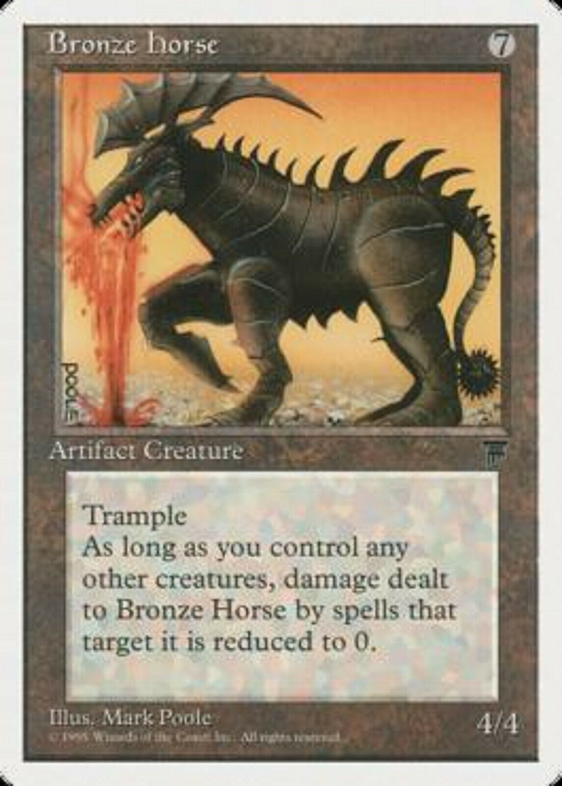 MTG MTG 1x  Bronze Horse Chronicles card Magic the Gathering