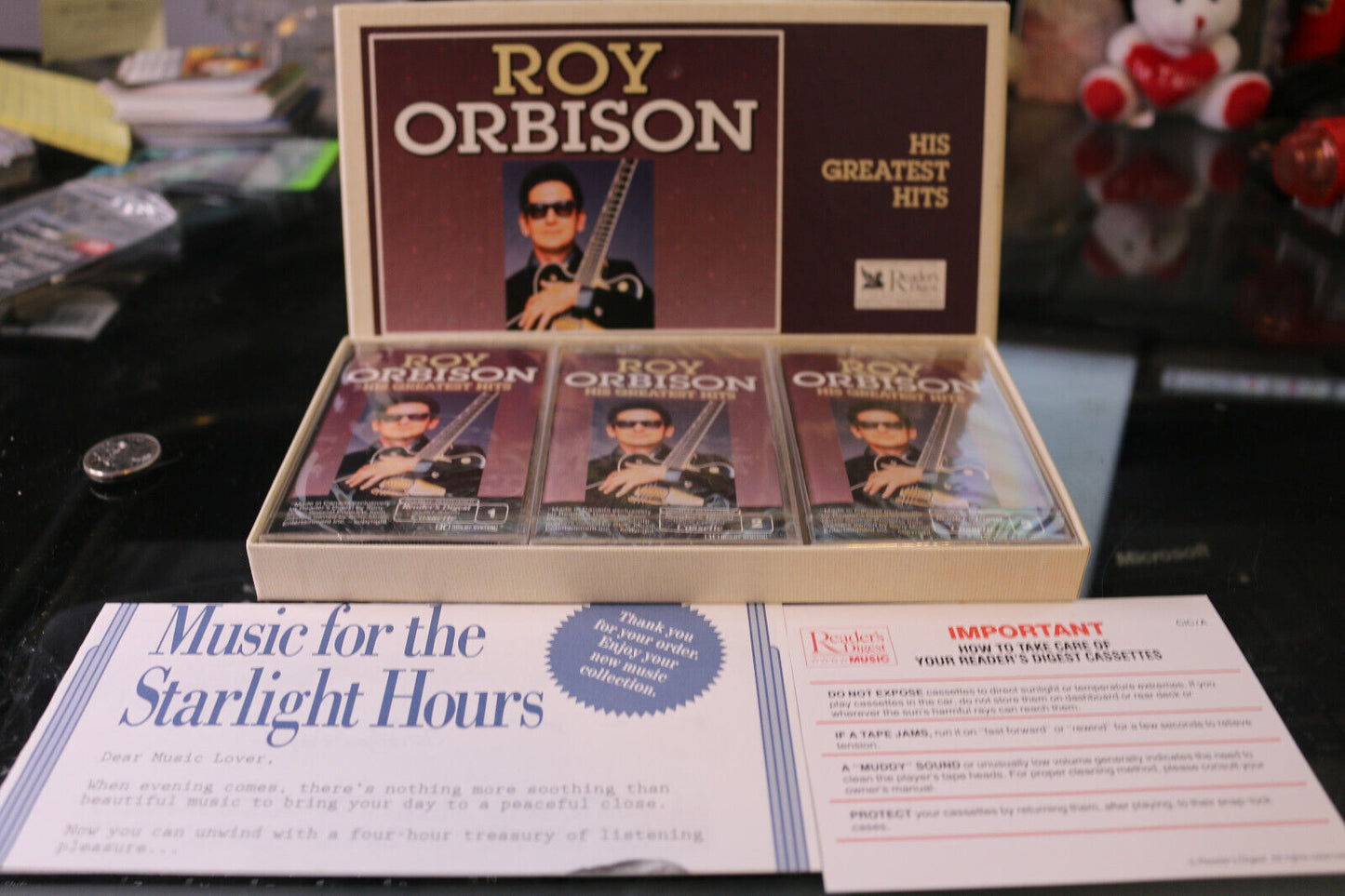 Roy Orbison: His Greatest Hits 3 Cassettes Tape Readers Digest Double Length New