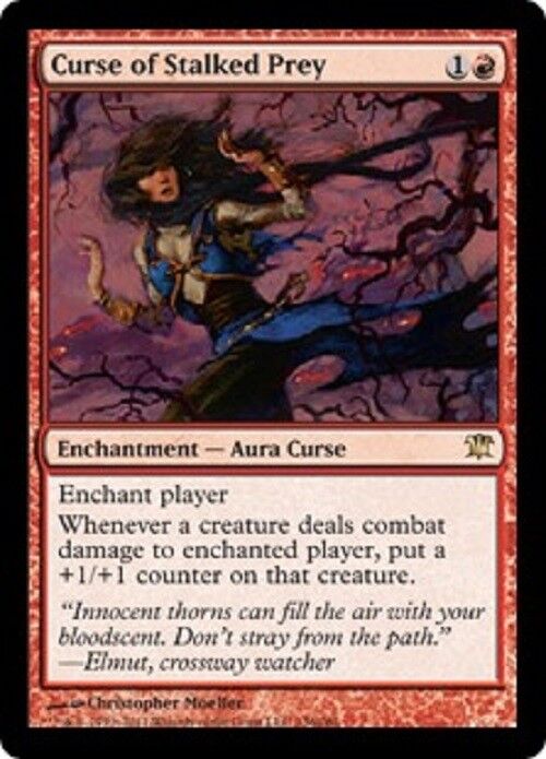 MTG MTG 1x Curse of Stalked Prey Innistrad Magic The Gathering card