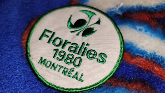 Vintage Shoulder Patche Souvenir Floralies 1980 Montréal