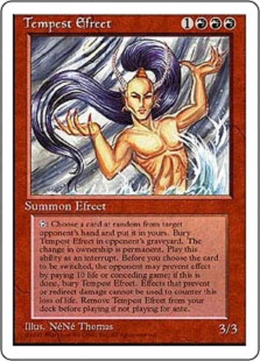 MTG MTG 1x  Tempest Efreet Fourth Edition  Magic The Gathering