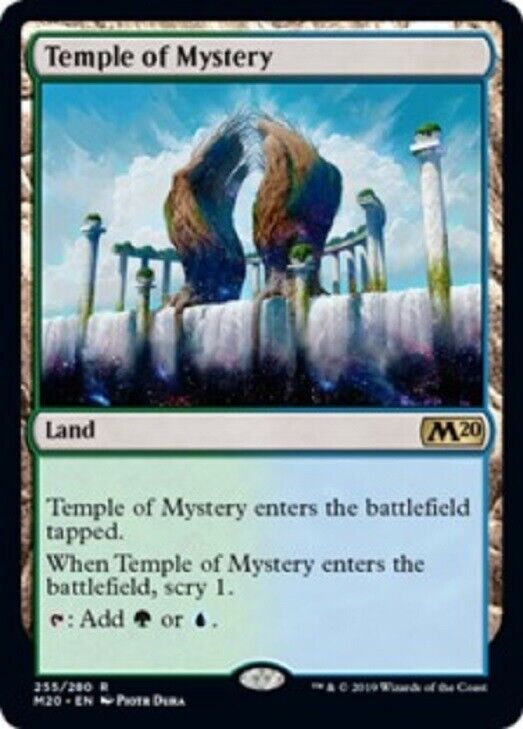 MTG Mtg x1  Temple of Mystery Core Set 2020 FOIL Magic the Gathering card