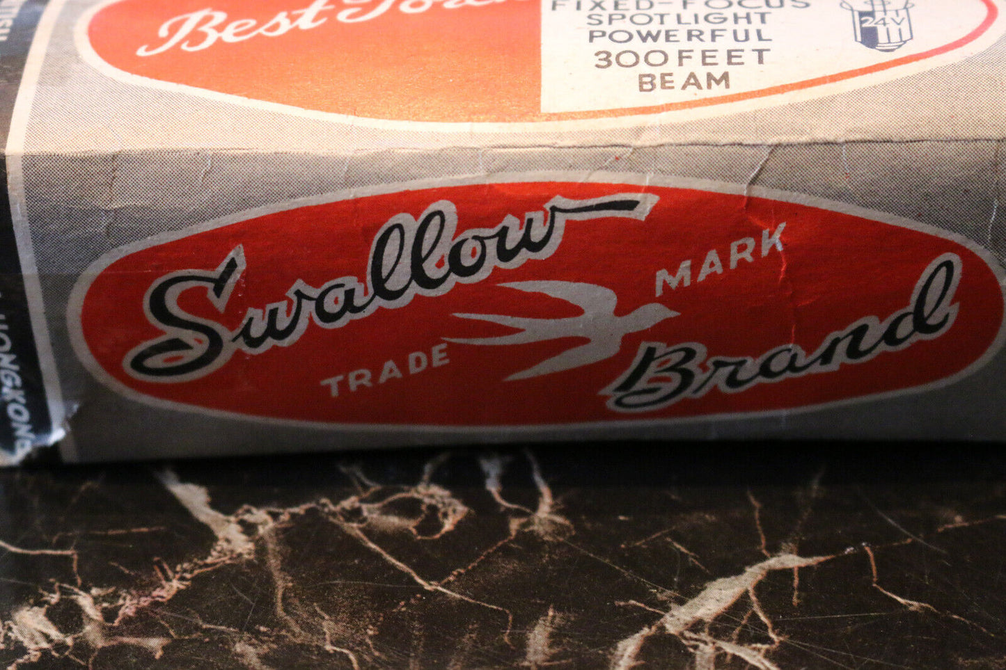 Swallow Trade Mark Brand Flashlight 300 Feet Beam In Box Fixed-Focus Spotlight
