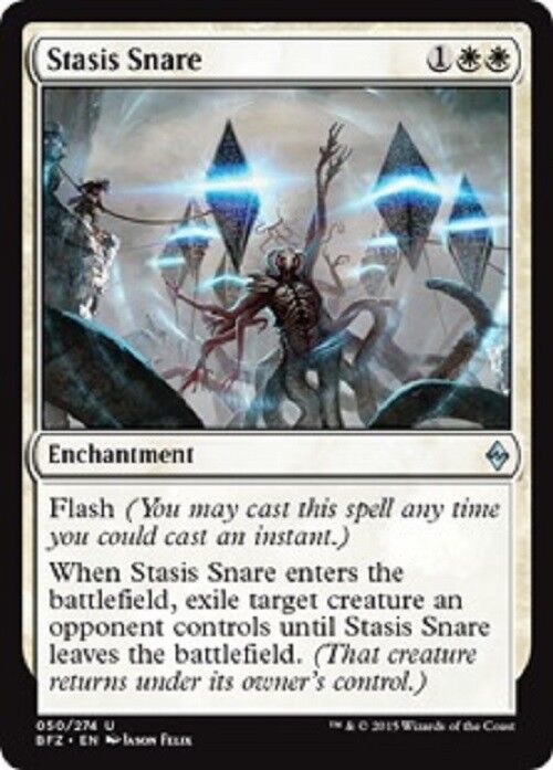 MTG Stasis Snare Battle for Zendikar Card MTG Commander Pauper